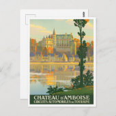 Amboise castle France vintage Briefkaart (Voorkant / Achterkant)