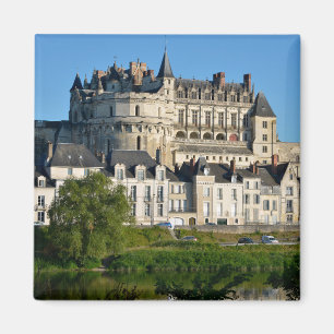 Amboise castle in France Briefkaart Square Sticker Magneet