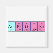 Ambroise périodique nom aimant de table (Devant)