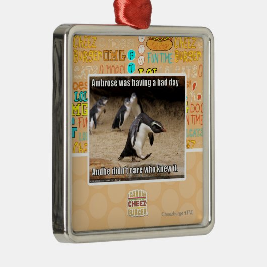 Ambrose had een slechte dag metalen ornament (Rechts)