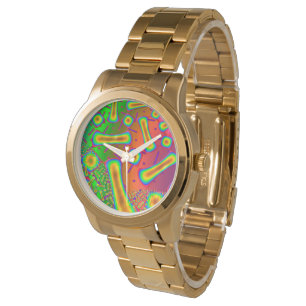 Ambrosia Dichroic Glass Fractal Horloge