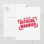 ambtenaar gehuwd briefkaart (Voorkant / Achterkant)