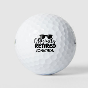 Ambtenarendienst met gepersonaliseerde naam golfballen