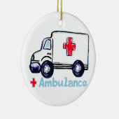 Ambulance aangepaste naam ornament (Rechts)