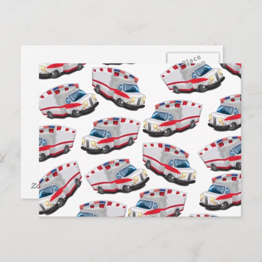 Ambulance Briefkaart (Voorkant / Achterkant)