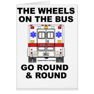 Ambulance de SME - roues sur l'autobus, carte
