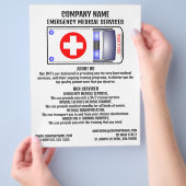 Ambulance Design, EMT, Paramedic Flyer (Hand)