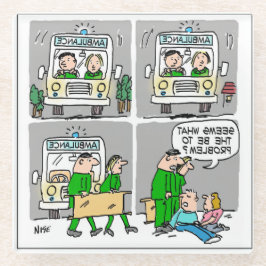 Ambulance driver of Paramedic Glazen Onderzetter