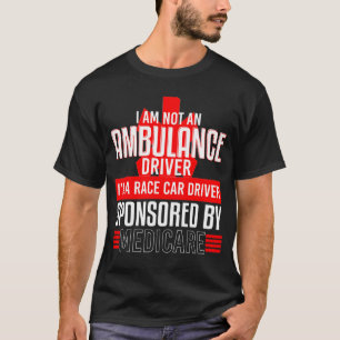 Ambulance Driver Race Auto Sponsored meisje T-shirt