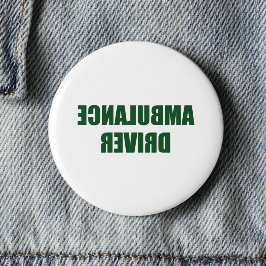 Ambulance driver ronde button 5,7 cm