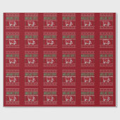 Ambulance driver Ugly KerstSweater Cadeaupapier (Vlak)