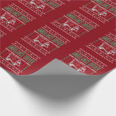 Ambulance driver Ugly KerstSweater Cadeaupapier (Hoek)