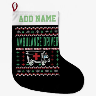 Ambulance driver Ugly KerstSweater Grote Kerstsok