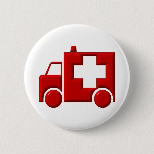 Ambulance / EMT Ronde Button 5,7 Cm (Voorkant)