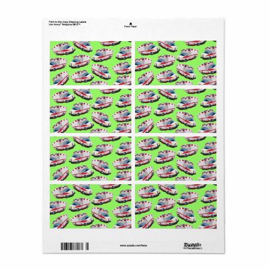 Ambulance Etiket (Full Sheet)