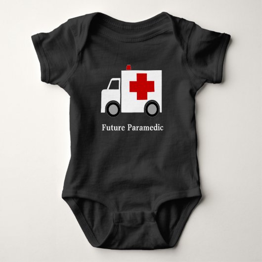 Ambulance | Gepersonaliseerd | Toekomstige Paramed Romper (Voorkant)