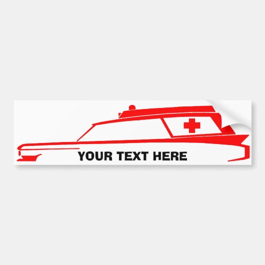 AMBULANCE Logo Bumpersticker (Voorkant)