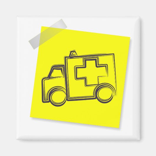 Ambulance Magneet (Voorkant)