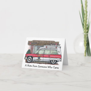 Ambulance Note Card Kaart