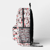 Ambulance Pattern Custom Name School Bedrukte Rugzak (Rechts)