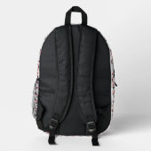 Ambulance Pattern Custom Name School Bedrukte Rugzak (Achterkant)