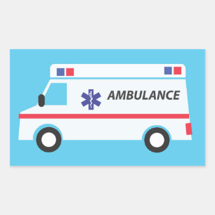 Ambulance Rechthoekige Sticker