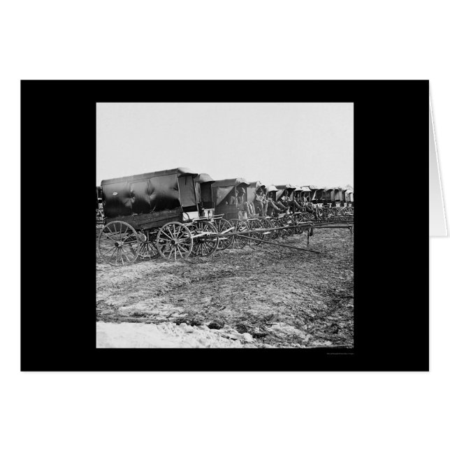 Ambulance Wagons and Drivers 1863 (Voorkant Horizontaal)