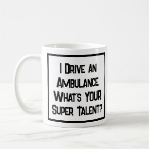 Ambulancechauffeur Super Talent. Koffiemok