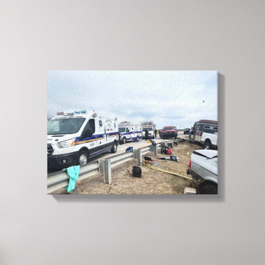 Ambulances Canvas Afdruk (Voorkant)