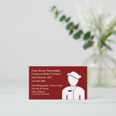 ambulante medische spoedhulp visitekaartje (Staand voorkant)