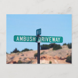 Ambush Driveway in New Mexico Briefkaart