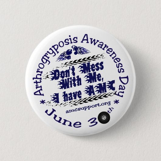 AMC Awareness Day Pin Ronde Button 5,7 Cm (Voorkant)