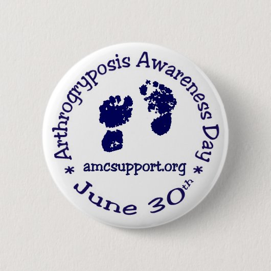 AMC Awareness Day Pin Ronde Button 5,7 Cm (Voorkant)