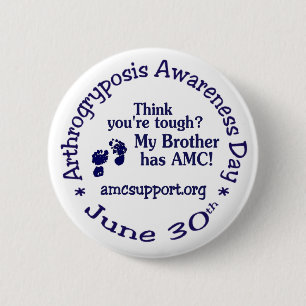 AMC Awareness Day Pin - Tough Brother Ronde Button 5,7 Cm