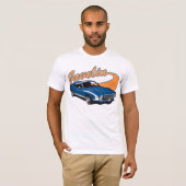 AMC Javelin (blauw) T-Shirt (Voorkant volledig)