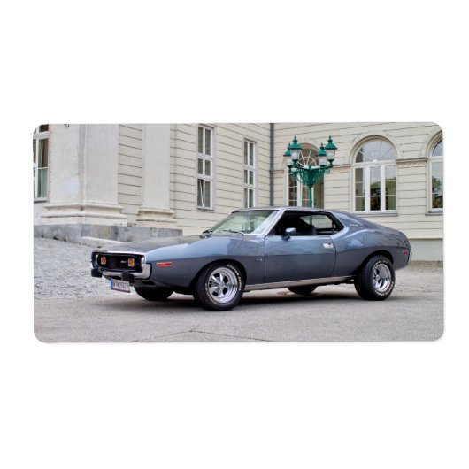 AMC Javelin SST 1974 Etiket (Voorkant)