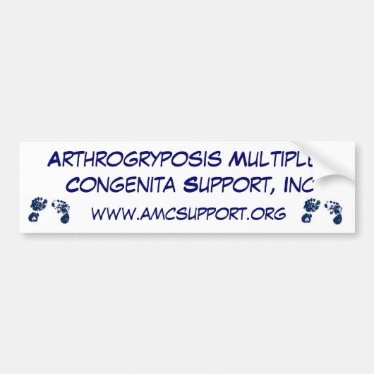 AMCSI Arthrogryposis bumperstickerblauw Bumpersticker (Voorkant)