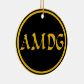 AMDG KERAMISCH ORNAMENT (Rechts)