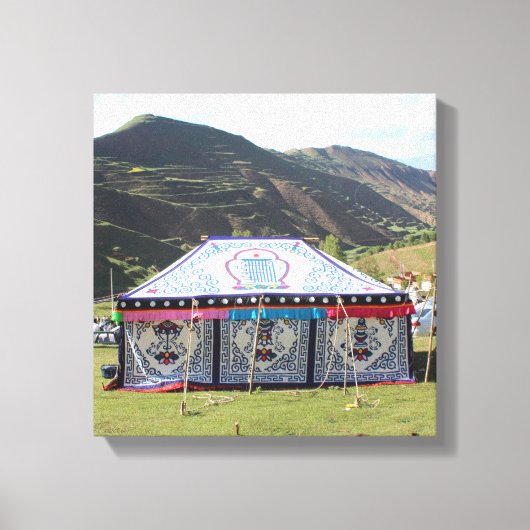 Amdo Tibetaanse Tent Canvas Afdruk (Voorkant)