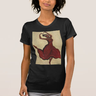 Âme dans le T-shirt de mouvement