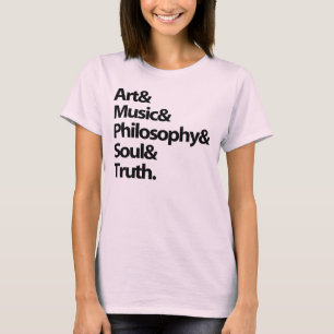 âme de musique de philosophie d'art du T-shirt de