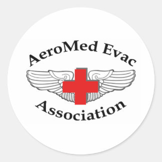 AMEA Logo slagschaduw versie Ronde Sticker