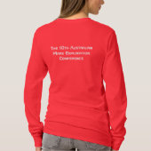 AMEC2010 Red Womens' Long-sleeved T-shirt (Achterkant)