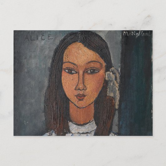 Amedeo Modigliani - Alice Briefkaart (Voorkant)