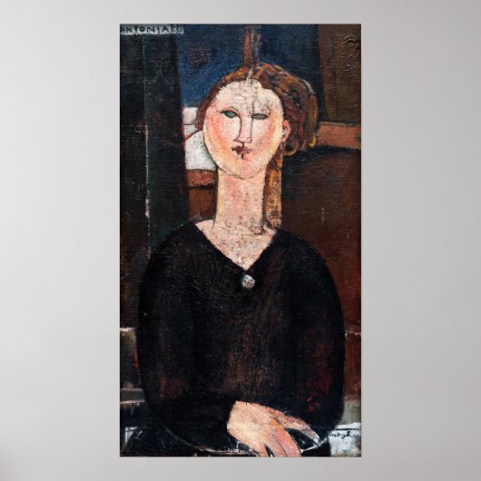 Amedeo Modigliani - Antonia Poster (Voorkant)