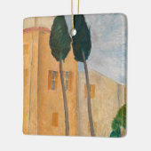 Amedeo Modigliani - Cypresses en Huizen in Cagnes Keramisch Ornament (Links)