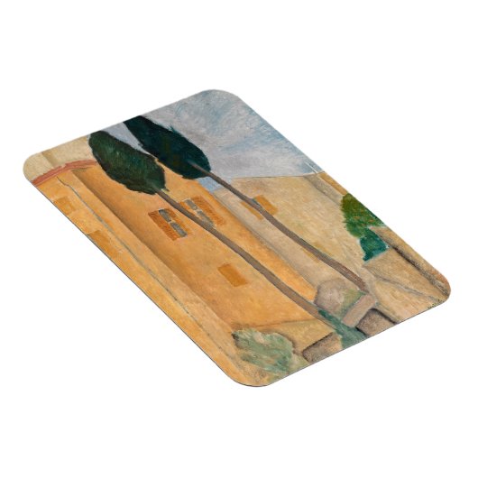 Amedeo Modigliani - Cypresses en Huizen in Cagnes Magneet (Rechterzijde)