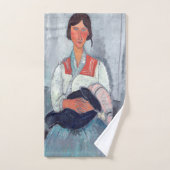 Amedeo Modigliani - Femme tzigane avec bébé (Serviette à main)