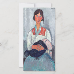 Amedeo Modigliani - Gypsy Vrouw met Baby Bedankkaart