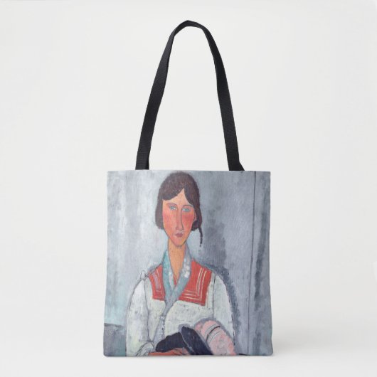 Amedeo Modigliani - Gypsy Vrouw met Baby Draagtas (Voorkant)
